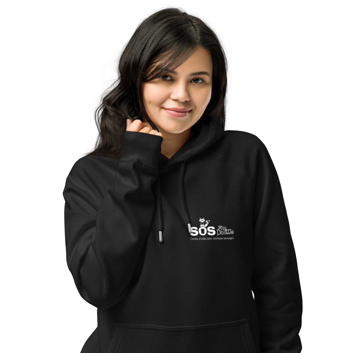 Chandail unisexe à capuche -Écoresponsabe- Logo - SOS Miss Dolittle