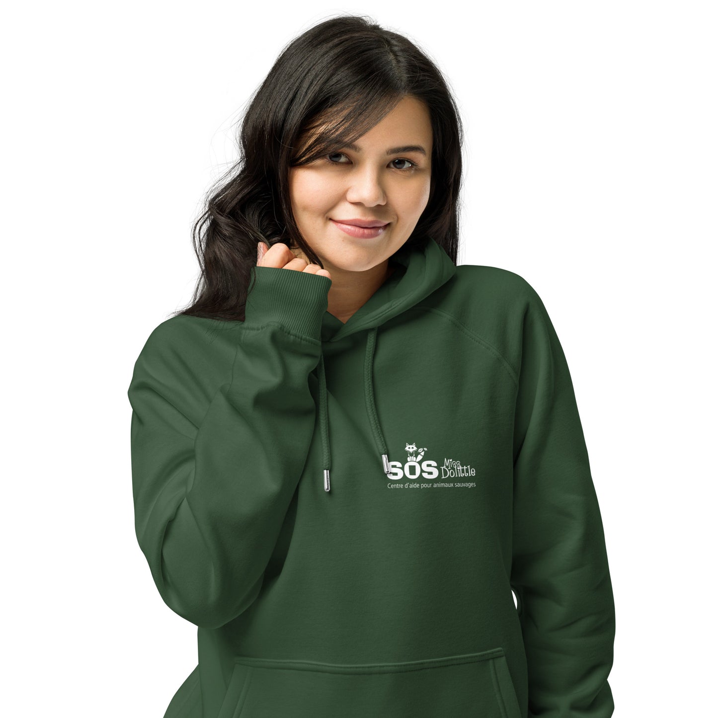 Chandail unisexe à capuche -Écoresponsabe- Logo - SOS Miss Dolittle
