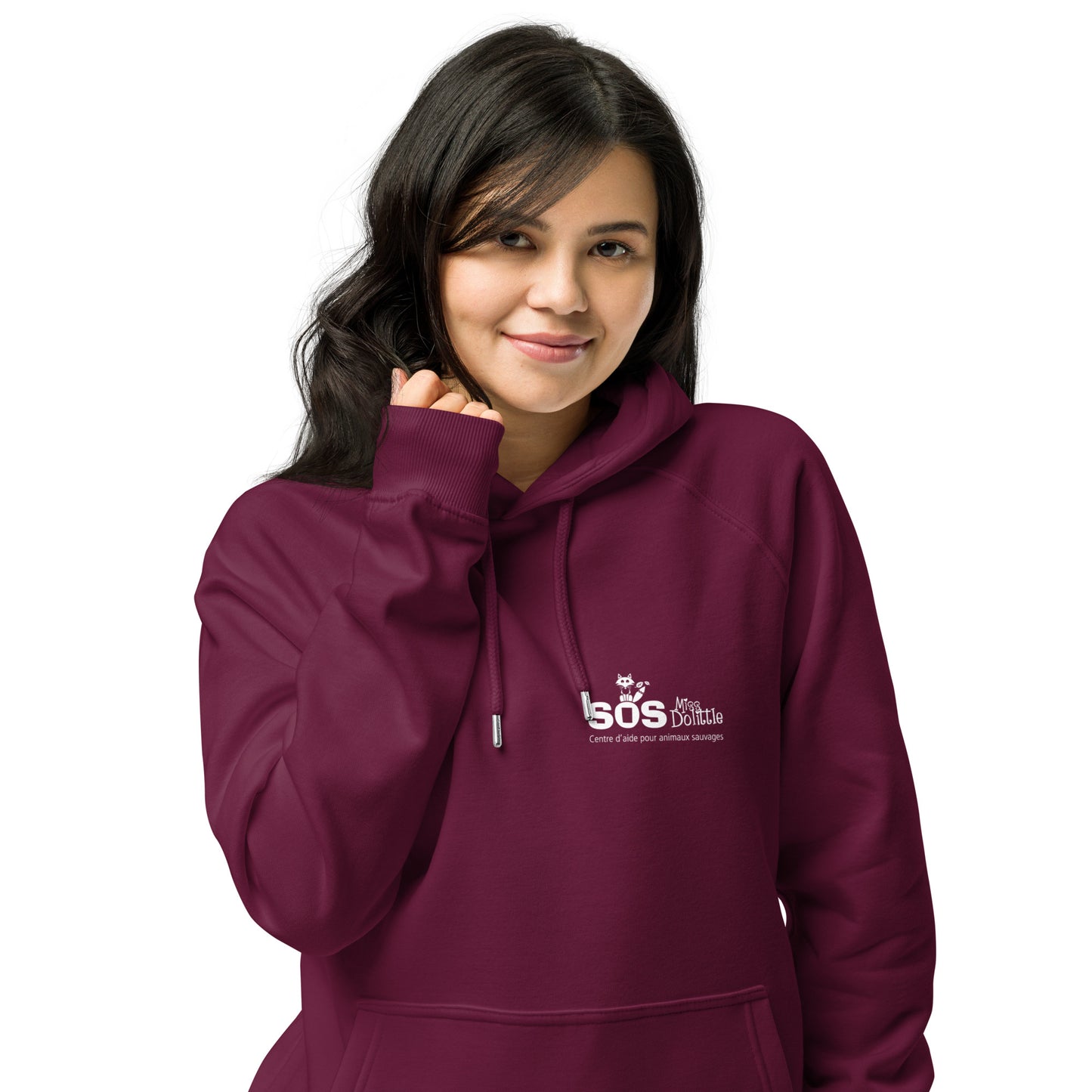 Chandail unisexe à capuche -Écoresponsabe- Logo - SOS Miss Dolittle