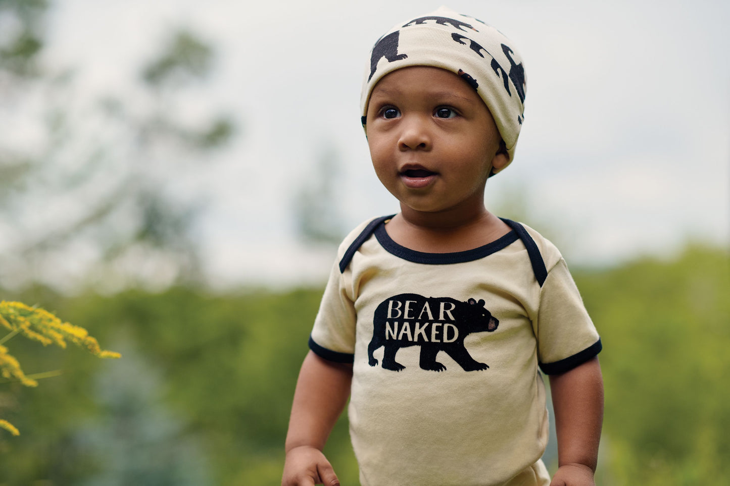 Cache-couche et bonnet – Ours noir