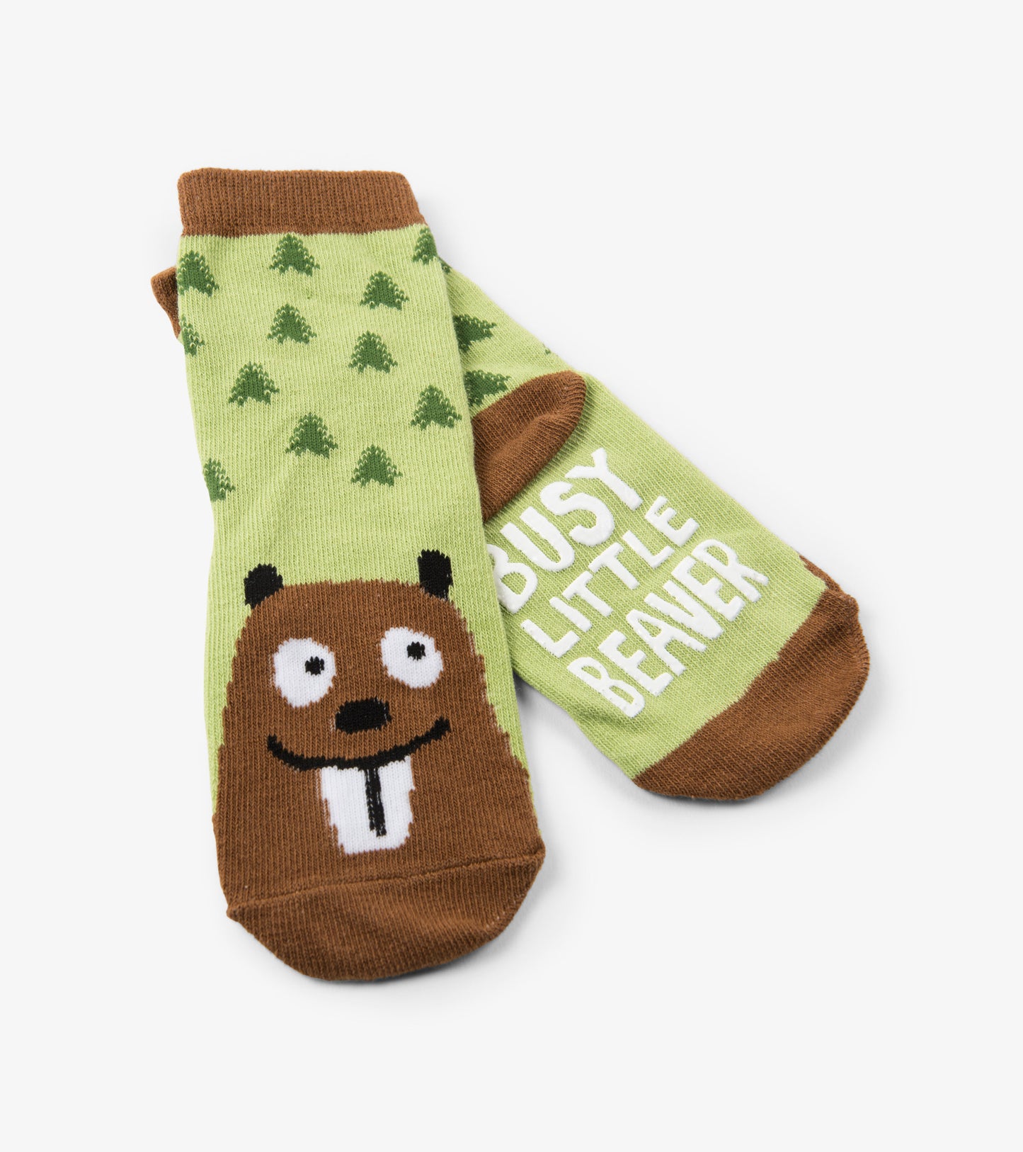 Chaussettes pour enfant à motifs d’animaux – Castor « Busy Little Beaver »