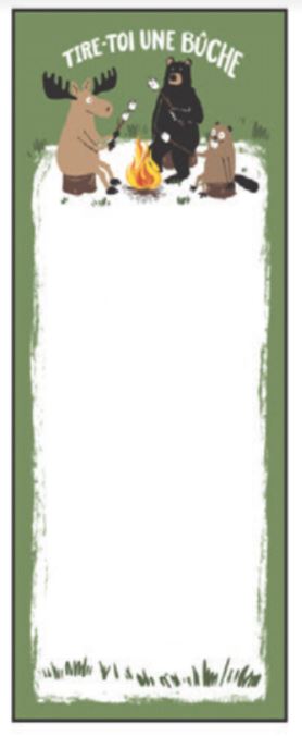 Bloc-notes aimanté « Tire-Toi une Bûche »