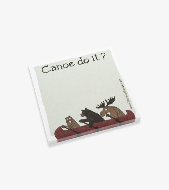 Feuillets de notes autocollants « Canoe do it? »