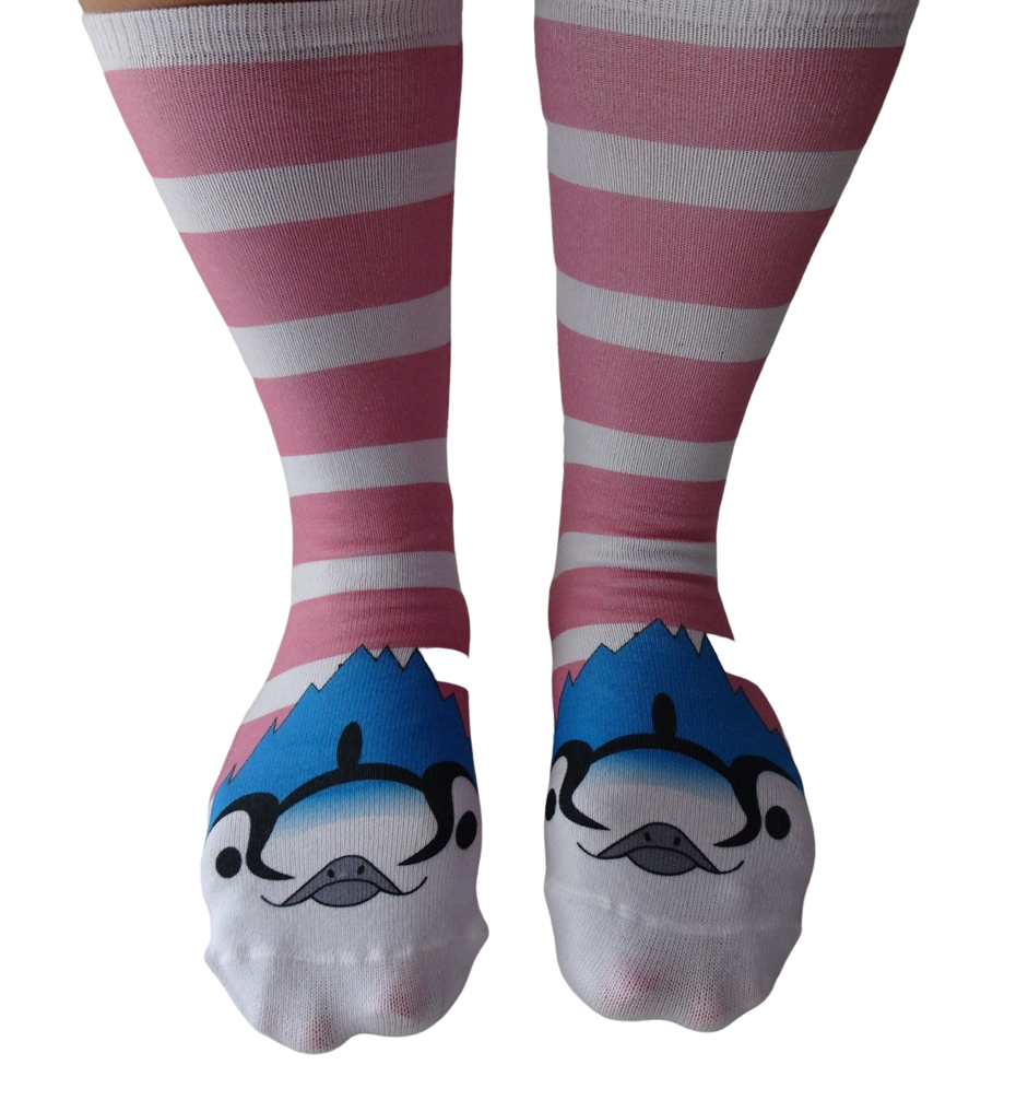 Chaussettes SOS Miss Dolittle - geai bleu