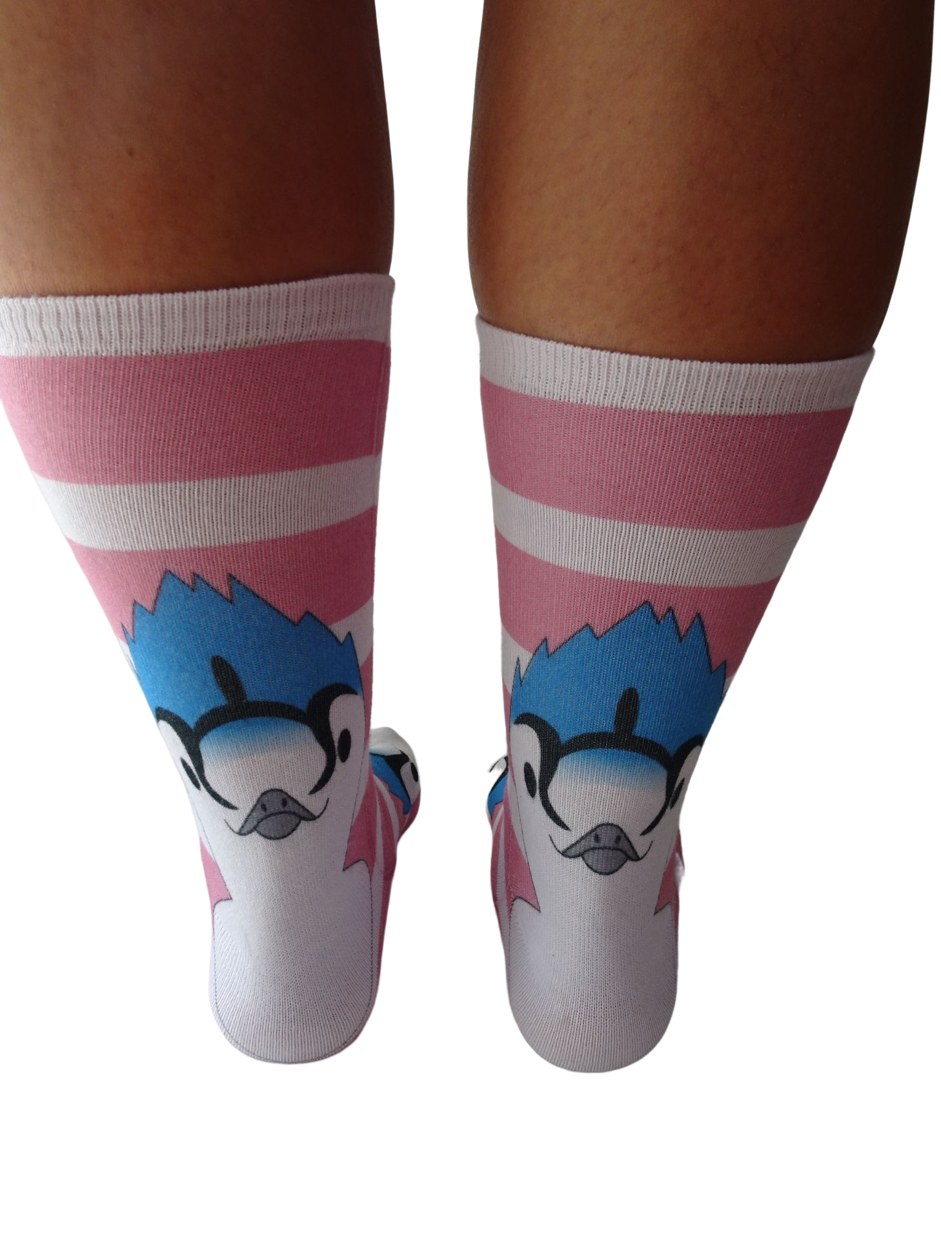 Chaussettes SOS Miss Dolittle - geai bleu