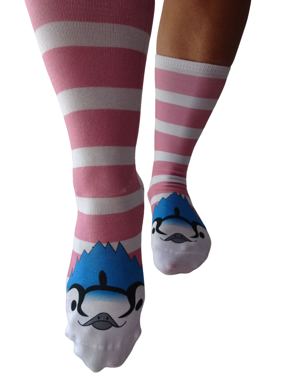 Chaussettes SOS Miss Dolittle - geai bleu