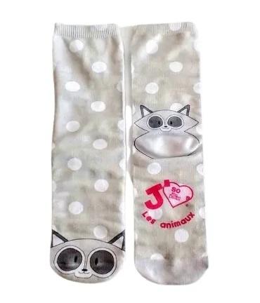 Chaussettes SOS Miss Dolittle - raton laveur
