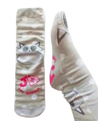 Chaussettes SOS Miss Dolittle - raton laveur