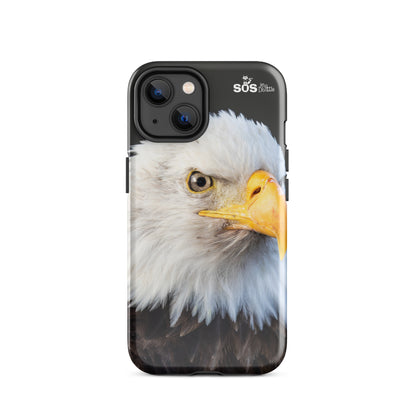 Étui de cellulaire solide pour iPhone® Pygargue