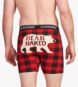 Caleçon pour homme - Ours « Bear Naked» - rouge