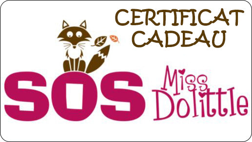 Certificat cadeau SOS Miss Dolittle